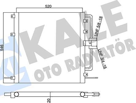 KALE OTO RADYATÖR 345485 - Condensatore, Climatizzatore autozon.pro