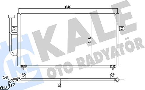 KALE OTO RADYATÖR 345595 - Condensatore, Climatizzatore autozon.pro