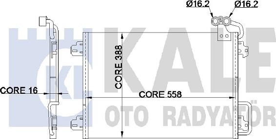 KALE OTO RADYATÖR 345550 - Condensatore, Climatizzatore autozon.pro