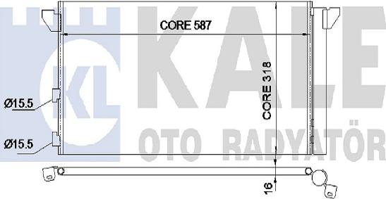 KALE OTO RADYATÖR 345675 - Condensatore, Climatizzatore autozon.pro