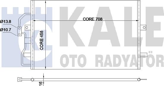 KALE OTO RADYATÖR 345670 - Condensatore, Climatizzatore autozon.pro