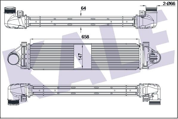 KALE OTO RADYATÖR 345155 - Intercooler autozon.pro