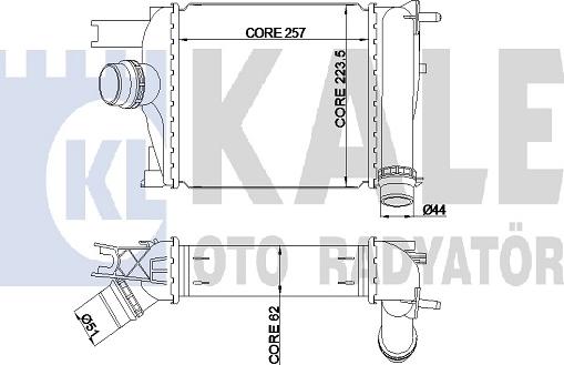 KALE OTO RADYATÖR 345115 - Intercooler autozon.pro