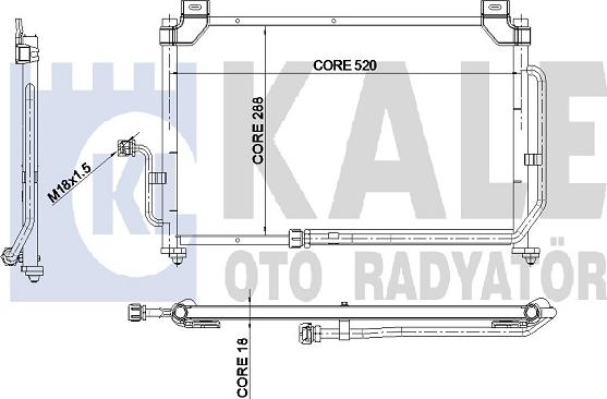 KALE OTO RADYATÖR 345175 - Condensatore, Climatizzatore autozon.pro