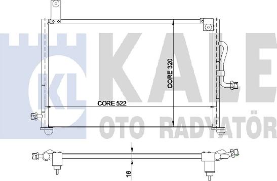 KALE OTO RADYATÖR 345170 - Condensatore, Climatizzatore autozon.pro