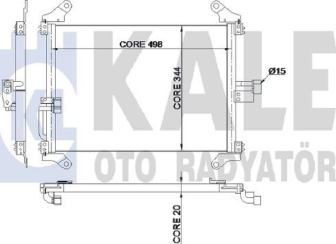 KALE OTO RADYATÖR 345345 - Condensatore, Climatizzatore autozon.pro