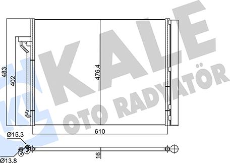 KALE OTO RADYATÖR 345315 - Condensatore, Climatizzatore autozon.pro