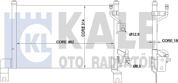 KALE OTO RADYATÖR 345385 - Condensatore, Climatizzatore autozon.pro