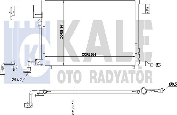 KALE OTO RADYATÖR 345215 - Condensatore, Climatizzatore autozon.pro