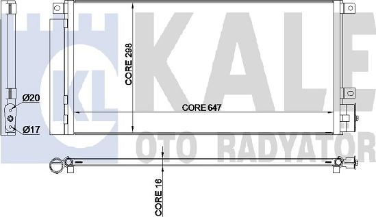 KALE OTO RADYATÖR 345280 - Condensatore, Climatizzatore autozon.pro