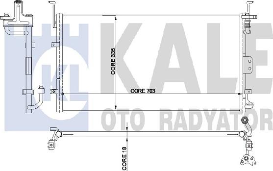 KALE OTO RADYATÖR 345230 - Condensatore, Climatizzatore autozon.pro