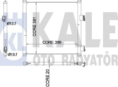 KALE OTO RADYATÖR 345225 - Condensatore, Climatizzatore autozon.pro