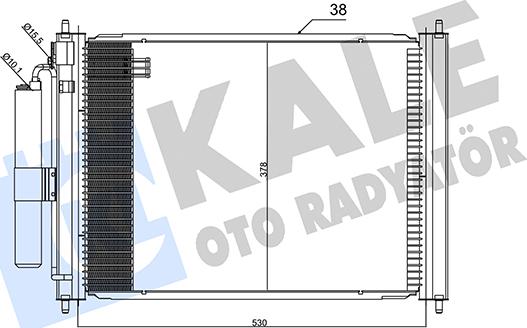 KALE OTO RADYATÖR 345270 - Condensatore, Climatizzatore autozon.pro