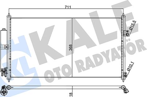 KALE OTO RADYATÖR 345795 - Condensatore, Climatizzatore autozon.pro