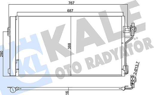 KALE OTO RADYATÖR 345760 - Condensatore, Climatizzatore autozon.pro