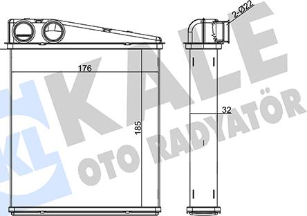 KALE OTO RADYATÖR 346455 - Scambiatore calore, Riscaldamento abitacolo autozon.pro