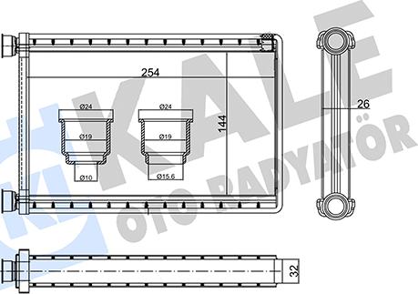 KALE OTO RADYATÖR 346460 - Scambiatore calore, Riscaldamento abitacolo autozon.pro