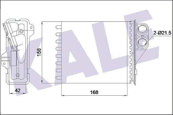 KALE OTO RADYATÖR 346415 - Scambiatore calore, Riscaldamento abitacolo autozon.pro