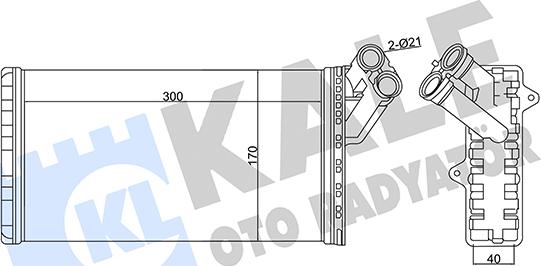 KALE OTO RADYATÖR 346480 - Scambiatore calore, Riscaldamento abitacolo autozon.pro
