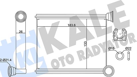 KALE OTO RADYATÖR 346420 - Scambiatore calore, Riscaldamento abitacolo autozon.pro