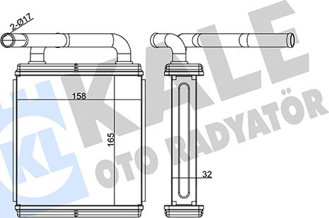 KALE OTO RADYATÖR 346560 - Scambiatore calore, Riscaldamento abitacolo autozon.pro