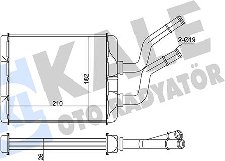 KALE OTO RADYATÖR 346520 - Scambiatore calore, Riscaldamento abitacolo autozon.pro
