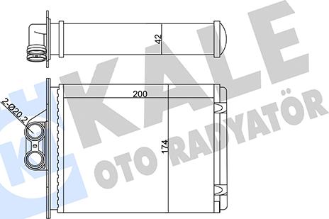 KALE OTO RADYATÖR 346695 - Scambiatore calore, Riscaldamento abitacolo autozon.pro