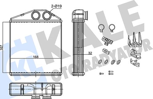 KALE OTO RADYATÖR 346690 - Scambiatore calore, Riscaldamento abitacolo autozon.pro