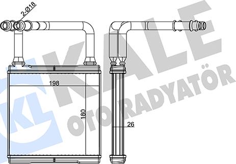 KALE OTO RADYATÖR 346610 - Scambiatore calore, Riscaldamento abitacolo autozon.pro