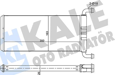 KALE OTO RADYATÖR 346620 - Scambiatore calore, Riscaldamento abitacolo autozon.pro