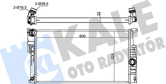 KALE OTO RADYATÖR 346065 - Radiatore, Raffreddamento motore autozon.pro