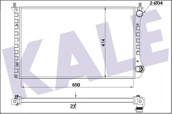 KALE OTO RADYATÖR 346110 - Radiatore, Raffreddamento motore autozon.pro