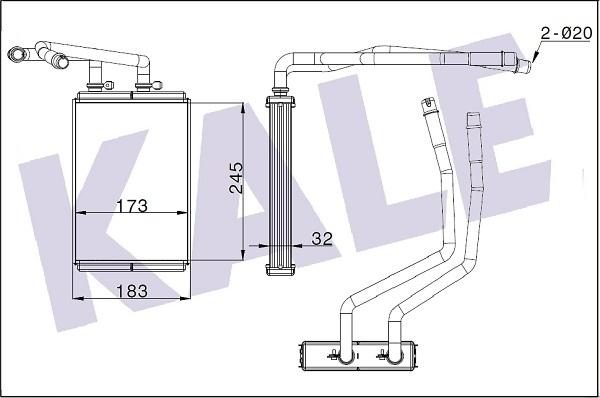 KALE OTO RADYATÖR 346840 - Scambiatore calore, Riscaldamento abitacolo autozon.pro