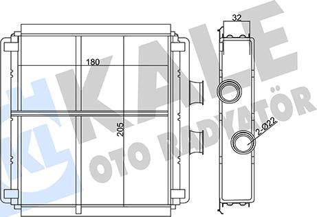 KALE OTO RADYATÖR 346805 - Scambiatore calore, Riscaldamento abitacolo autozon.pro