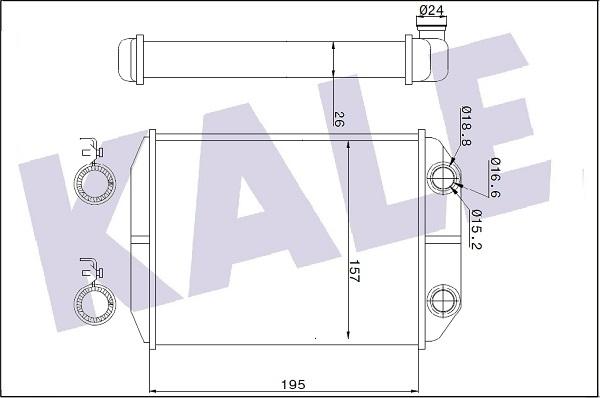 KALE OTO RADYATÖR 346825 - Scambiatore calore, Riscaldamento abitacolo autozon.pro