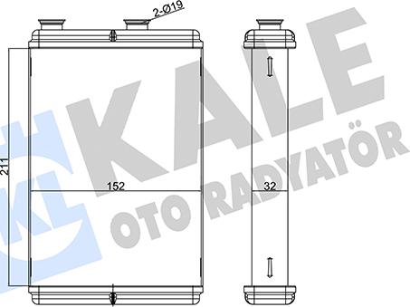 KALE OTO RADYATÖR 346365 - Scambiatore calore, Riscaldamento abitacolo autozon.pro