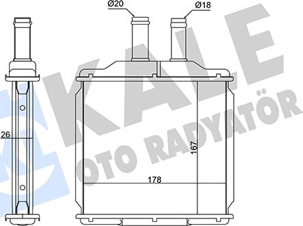 KALE OTO RADYATÖR 346315 - Scambiatore calore, Riscaldamento abitacolo autozon.pro