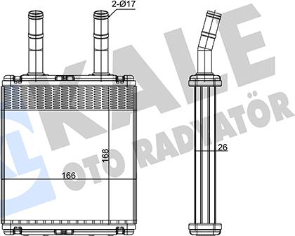 KALE OTO RADYATÖR 346380 - Scambiatore calore, Riscaldamento abitacolo autozon.pro