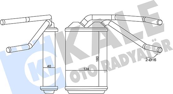 KALE OTO RADYATÖR 346320 - Scambiatore calore, Riscaldamento abitacolo autozon.pro