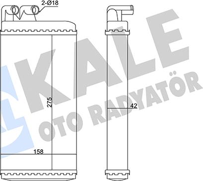 KALE OTO RADYATÖR 346240 - Scambiatore calore, Riscaldamento abitacolo autozon.pro