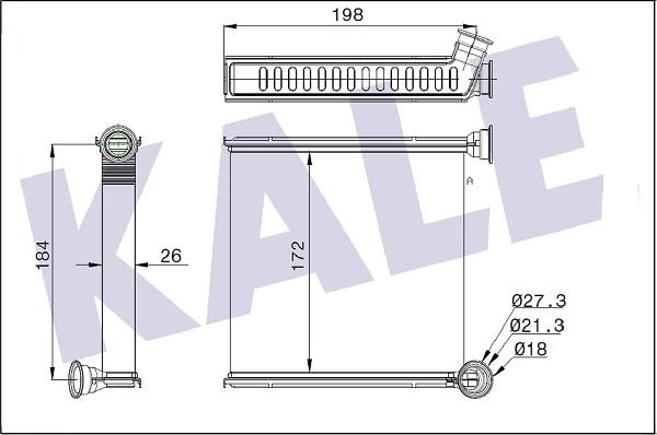 KALE OTO RADYATÖR 346265 - Scambiatore calore, Riscaldamento abitacolo autozon.pro