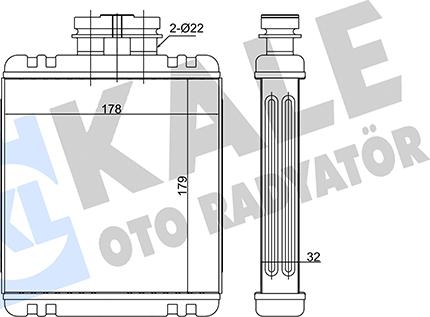 KALE OTO RADYATÖR 346260 - Scambiatore calore, Riscaldamento abitacolo autozon.pro