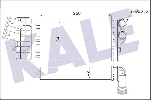 KALE OTO RADYATÖR 346280 - Scambiatore calore, Riscaldamento abitacolo autozon.pro