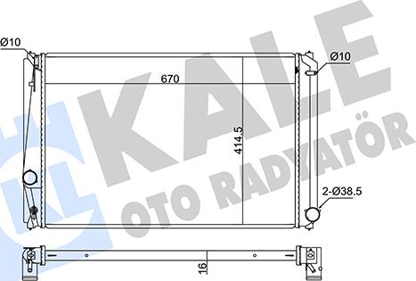 KALE OTO RADYATÖR 346220 - Radiatore, Raffreddamento motore autozon.pro