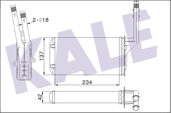 KALE OTO RADYATÖR 346275 - Scambiatore calore, Riscaldamento abitacolo autozon.pro