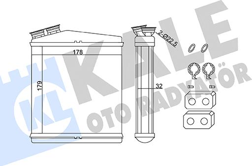KALE OTO RADYATÖR 346735 - Scambiatore calore, Riscaldamento abitacolo autozon.pro