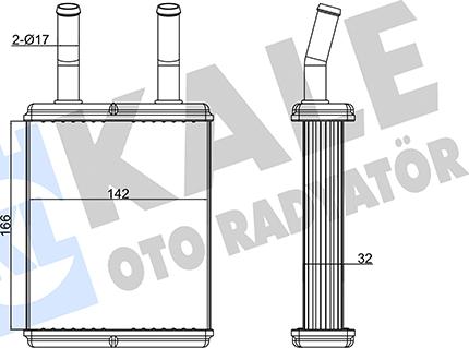 KALE OTO RADYATÖR 346770 - Scambiatore calore, Riscaldamento abitacolo autozon.pro