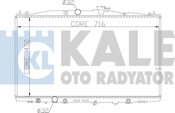 KALE OTO RADYATÖR 341955 - Radiatore, Raffreddamento motore autozon.pro