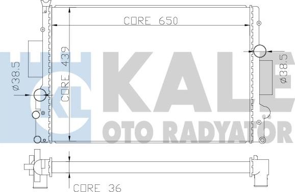 KALE OTO RADYATÖR 341985 - Radiatore, Raffreddamento motore autozon.pro