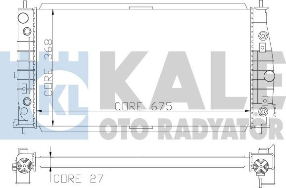 KALE OTO RADYATÖR 341935 - Radiatore, Raffreddamento motore autozon.pro